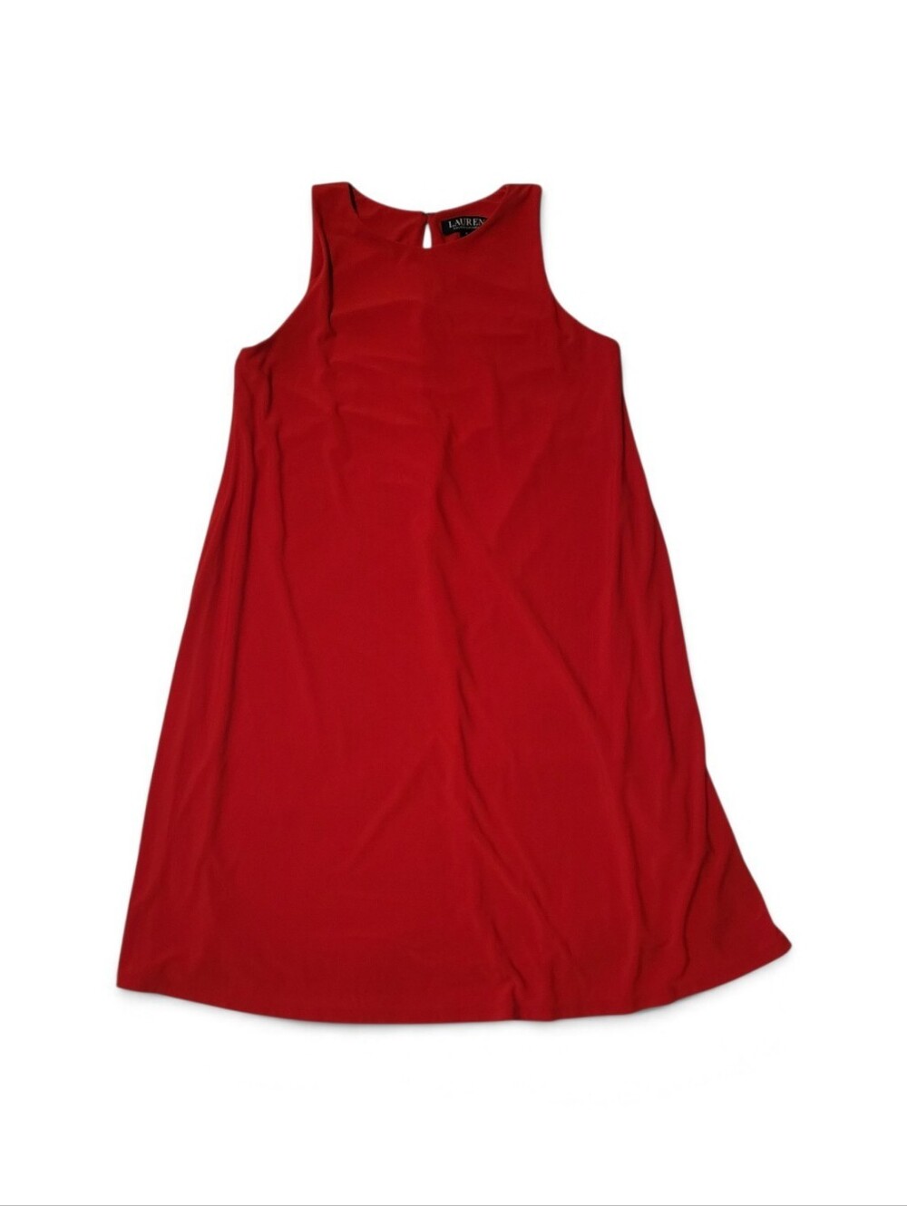 Ralph Lauren Red Sleeveless A-Line Shift Dress
